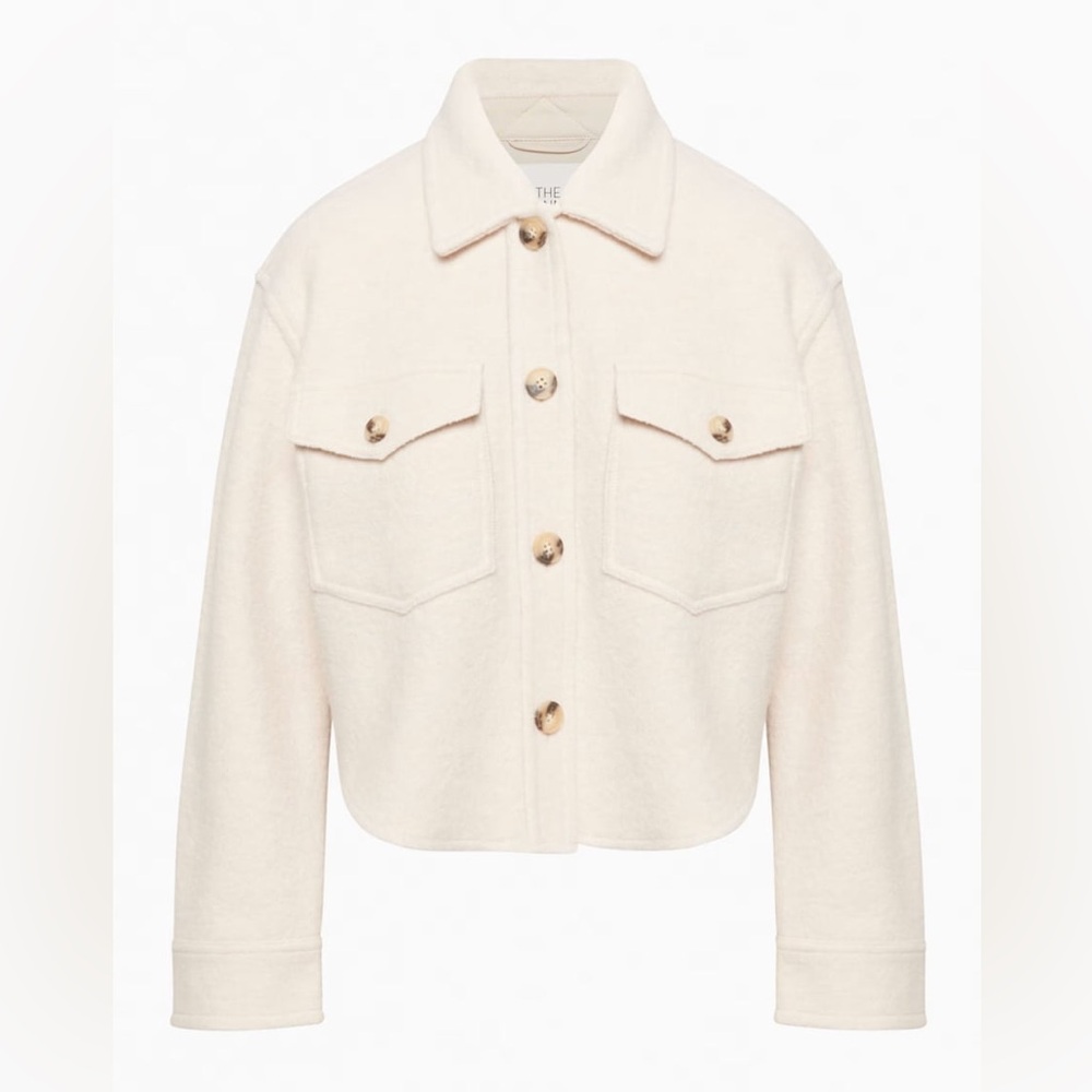 Aritzia The Ganna Cropped Shirt Jacket XS
